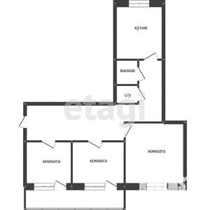 3-к квартира, вторичка, 69м2, 6/12 этаж