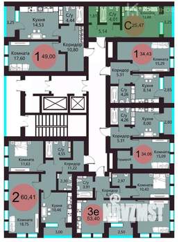 Студия квартира, вторичка, 25м2, 4/25 этаж