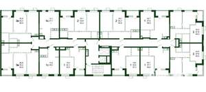 2-к квартира, строящийся дом, 54м2, 11/13 этаж