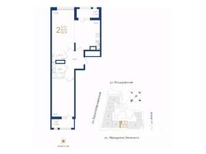 2-к квартира, вторичка, 64м2, 7/8 этаж