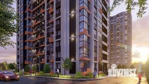 2-к квартира, строящийся дом, 55м2, 6/19 этаж
