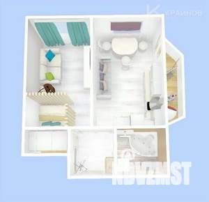 1-к квартира, вторичка, 45м2, 3/16 этаж