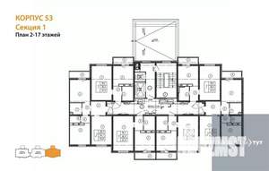 1-к квартира, вторичка, 38м2, 3/17 этаж