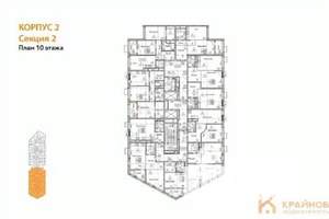 1-к квартира, вторичка, 53м2, 10/21 этаж