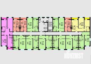 1-к квартира, строящийся дом, 40м2, 10/15 этаж