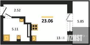 Студия квартира, вторичка, 23м2, 3/28 этаж