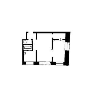 2-к квартира, вторичка, 44м2, 5/5 этаж