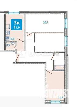 3-к квартира, вторичка, 90м2, 3/10 этаж