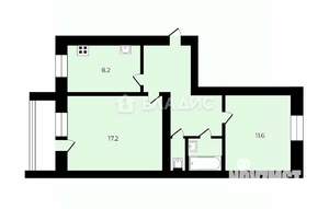 2-к квартира, вторичка, 51м2, 5/5 этаж
