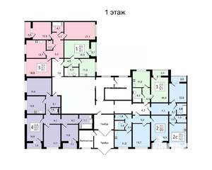 2-к квартира, вторичка, 59м2, 17/21 этаж