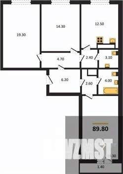 3-к квартира, вторичка, 90м2, 6/17 этаж