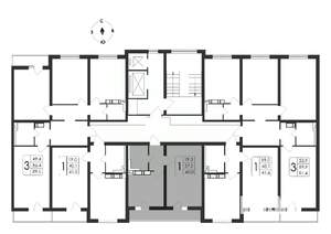 1-к квартира, вторичка, 40м2, 17/17 этаж
