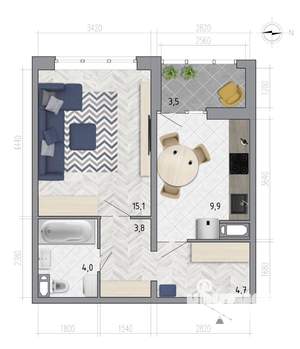 Фото квартиры на продажу (1)