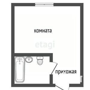 Студия квартира, вторичка, 17м2, 5/5 этаж