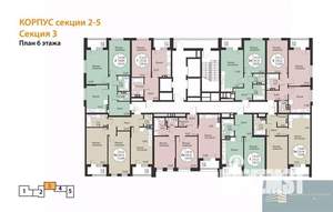 1-к квартира, вторичка, 55м2, 6/24 этаж