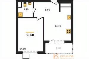 1-к квартира, вторичка, 40м2, 9/11 этаж