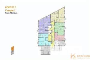 2-к квартира, сданный дом, 56м2, 16/21 этаж