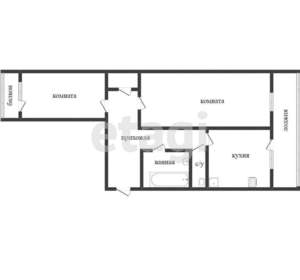 2-к квартира, вторичка, 53м2, 3/10 этаж