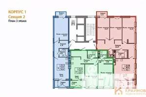 1-к квартира, вторичка, 56м2, 3/9 этаж