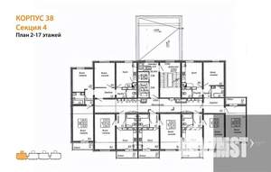 3-к квартира, вторичка, 76м2, 12/17 этаж