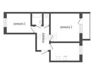 2-к квартира, вторичка, 44м2, 2/5 этаж