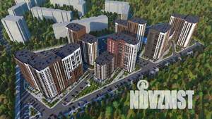 1-к квартира, строящийся дом, 34м2, 8/19 этаж