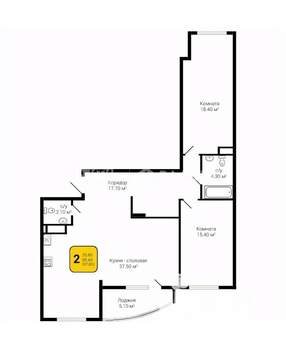 3-к квартира, строящийся дом, 98м2, 15/25 этаж