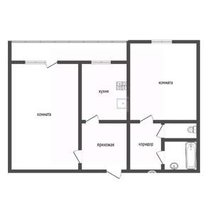 2-к квартира, вторичка, 49м2, 5/9 этаж