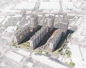 1-к квартира, строящийся дом, 37м2, 2/17 этаж