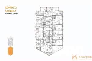 Студия квартира, вторичка, 32м2, 11/21 этаж