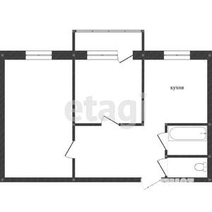 2-к квартира, вторичка, 45м2, 9/9 этаж
