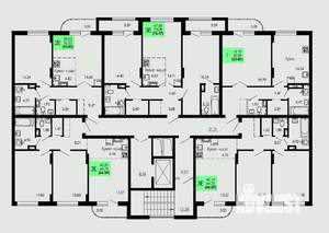 3-к квартира, строящийся дом, 76м2, 9/9 этаж