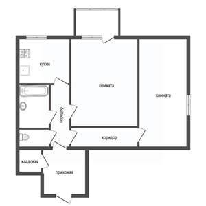 2-к квартира, вторичка, 53м2, 3/5 этаж