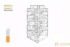 1-к квартира, вторичка, 43м2, 2/21 этаж