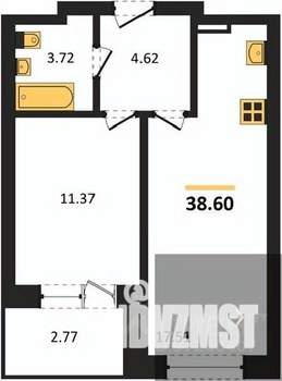 1-к квартира, вторичка, 39м2, 6/28 этаж