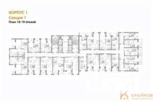 1-к квартира, вторичка, 40м2, 18/28 этаж