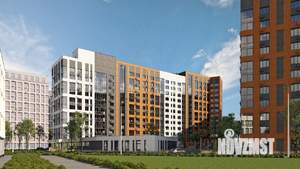 2-к квартира, строящийся дом, 58м2, 2/13 этаж