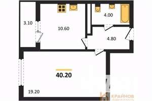 1-к квартира, вторичка, 40м2, 14/25 этаж
