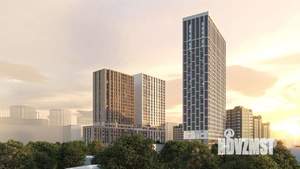 2-к квартира, строящийся дом, 56м2, 4/31 этаж