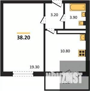 1-к квартира, вторичка, 38м2, 12/17 этаж