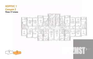 2-к квартира, вторичка, 47м2, 17/17 этаж