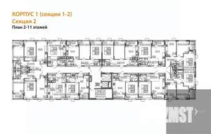 2-к квартира, вторичка, 58м2, 5/13 этаж