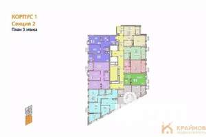2-к квартира, сданный дом, 61м2, 3/21 этаж