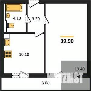 1-к квартира, вторичка, 40м2, 4/18 этаж