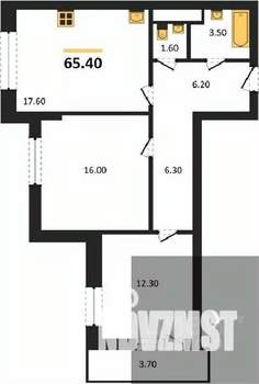 2-к квартира, вторичка, 65м2, 9/25 этаж