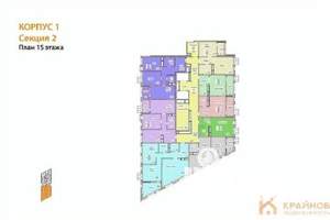 2-к квартира, сданный дом, 62м2, 15/21 этаж