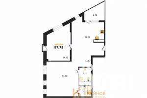 3-к квартира, сданный дом, 88м2, 19/21 этаж