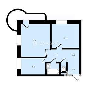 2-к квартира, вторичка, 53м2, 14/15 этаж