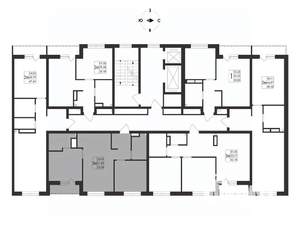 3-к квартира, вторичка, 53м2, 16/17 этаж