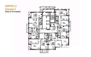 2-к квартира, вторичка, 55м2, 18/25 этаж